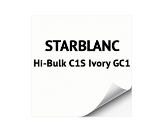Целлюлозный картон STARBLANC High Bulk C1S Ivory GC1 с двуслойным мелованным покрытием лицевой стороны в листах